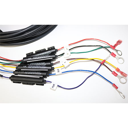 Samochodowy kabel sterujący - 10P HSG/TER*7+保險絲